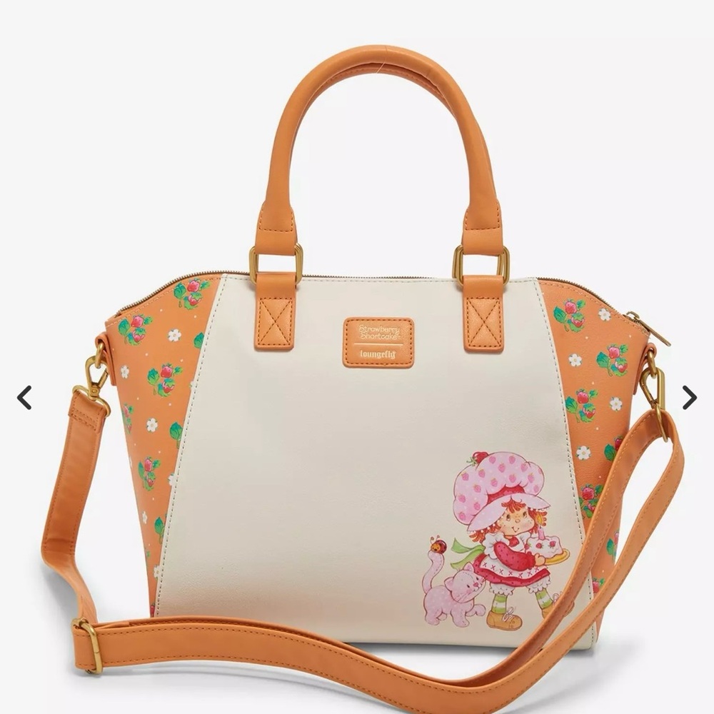 Loungefly Strawberry Shortcake & Friends Satchel Bag  🆕🆕🆕🆕🆕🆕 - Picture 3 of 4
